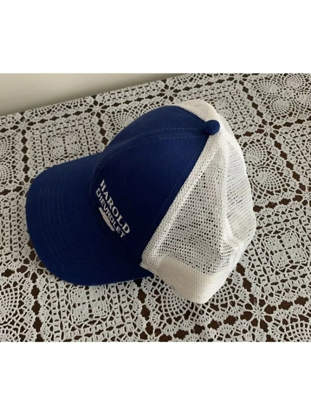 Brand New Harold Chevrolet Mesh Snapback Baseball Cap Hat Blue Angola Indiana